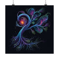 Recursive Botany original KOSVYRE art print displayed with binder clips