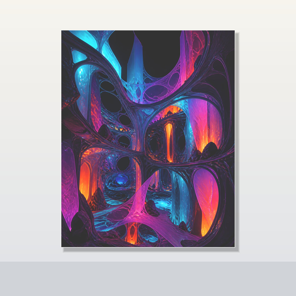 Rootless Atrium original KOSVYRE poster shown on a clean unframed display
