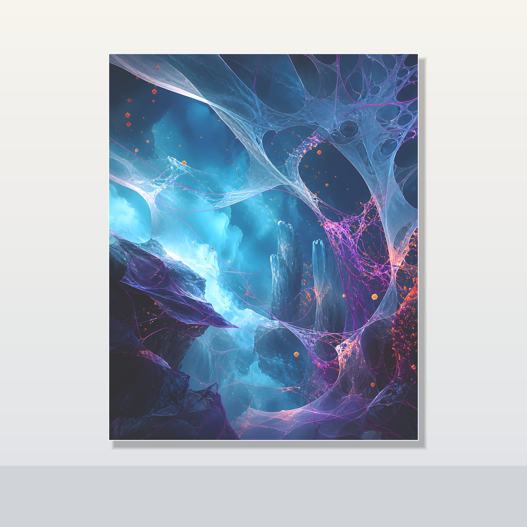 Rootless Weather Cathedral original KOSVYRE poster shown on a clean unframed display