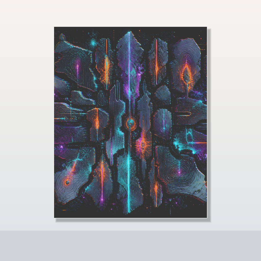 Signal Fossil Array original KOSVYRE poster shown on a clean unframed display