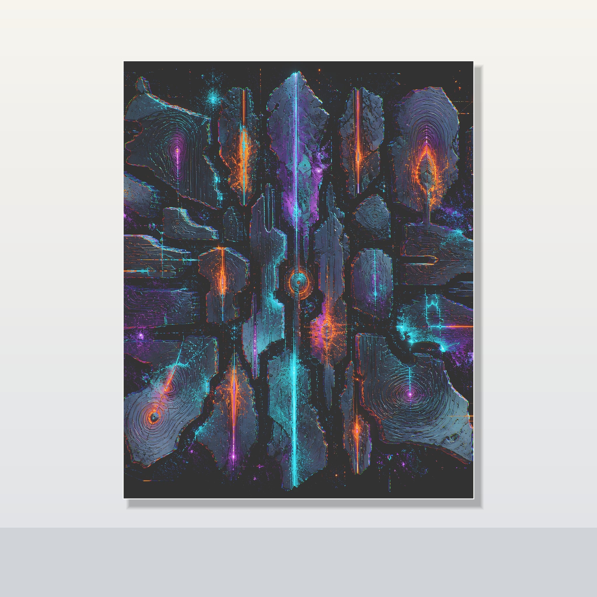 Signal Fossil Array original KOSVYRE poster shown on a clean unframed display