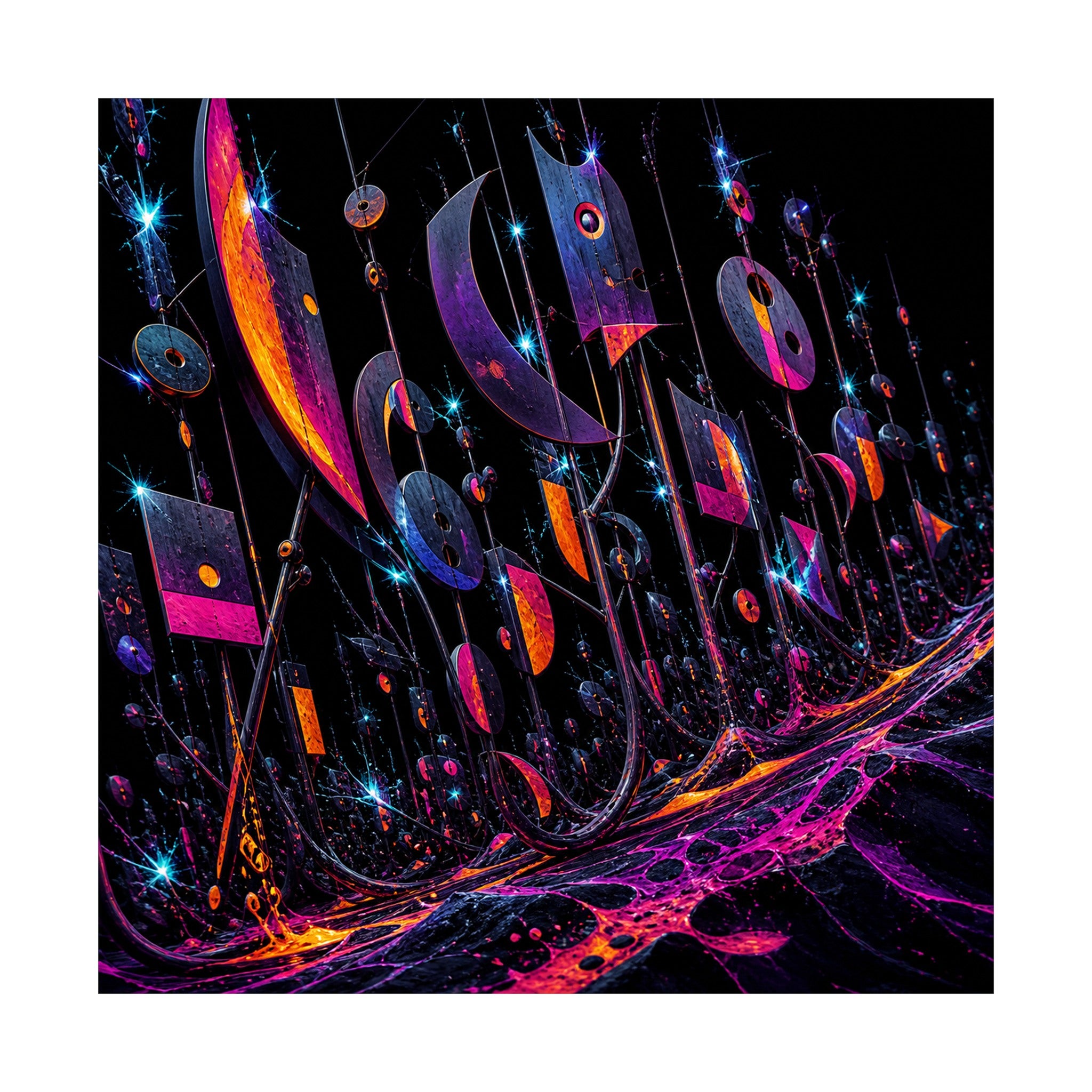 Signal Foundry Orchard original KOSVYRE art print shown on a clean white display