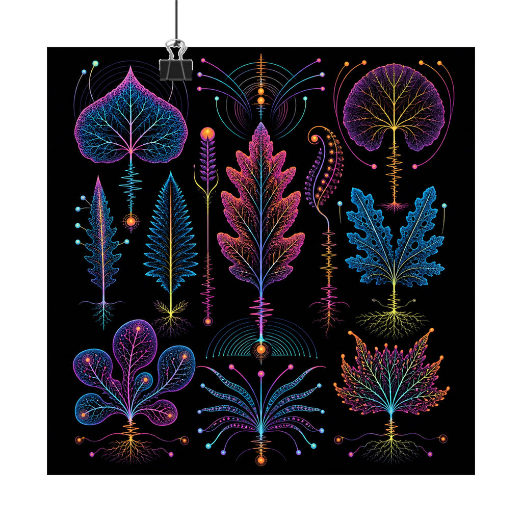 Signal Herbarium original KOSVYRE art print displayed with binder clips