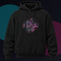 Signal Salt Ruins original KOSVYRE design on a black hoodie against a graphite studio background