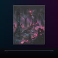 Signal Salt Ruins original KOSVYRE poster displayed in a dark psychedelic gallery setting