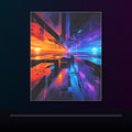 Silt of the Future original KOSVYRE poster displayed in a dark psychedelic gallery setting
