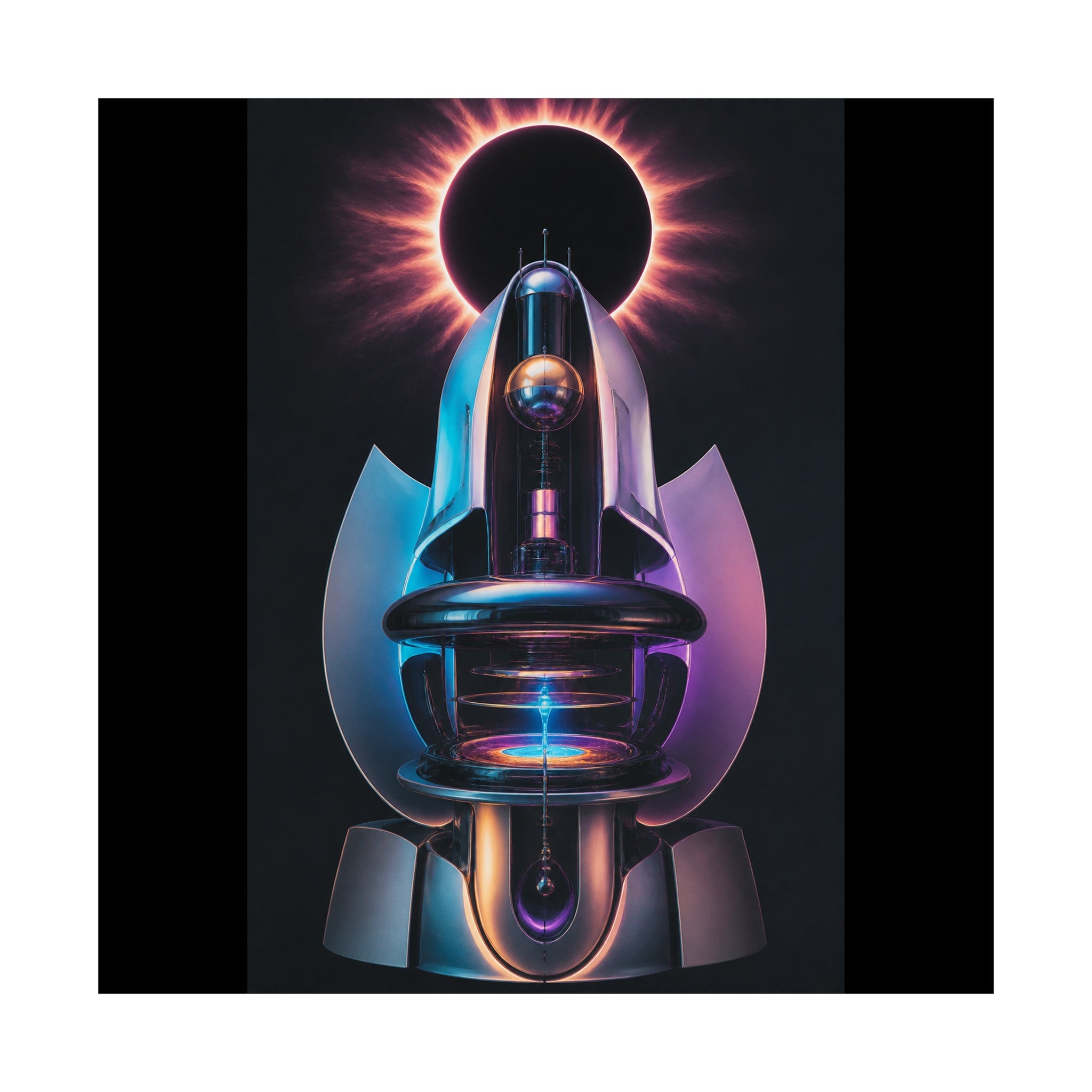 Soft Machine Eclipse original KOSVYRE art print shown on a clean white display