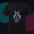 Soft Machine Eclipse original KOSVYRE design on a black graphic tee against a graphite studio background