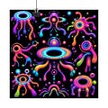 Soft Portal Zoology original KOSVYRE art print displayed with binder clips