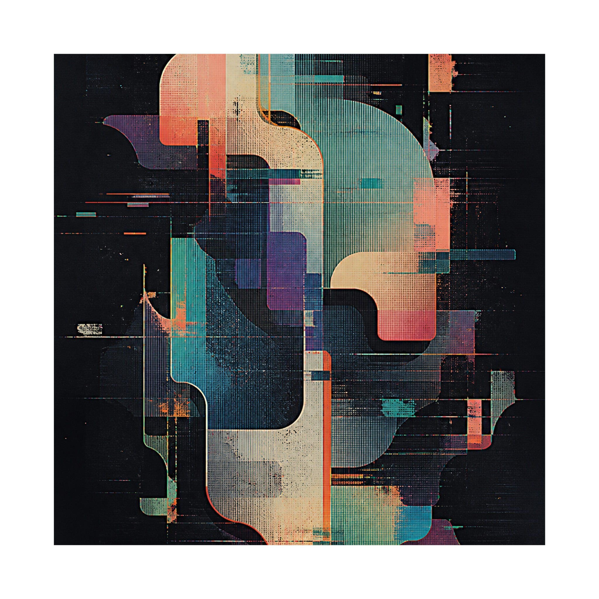 Soft Vector Ruin original KOSVYRE art print shown on a clean white display