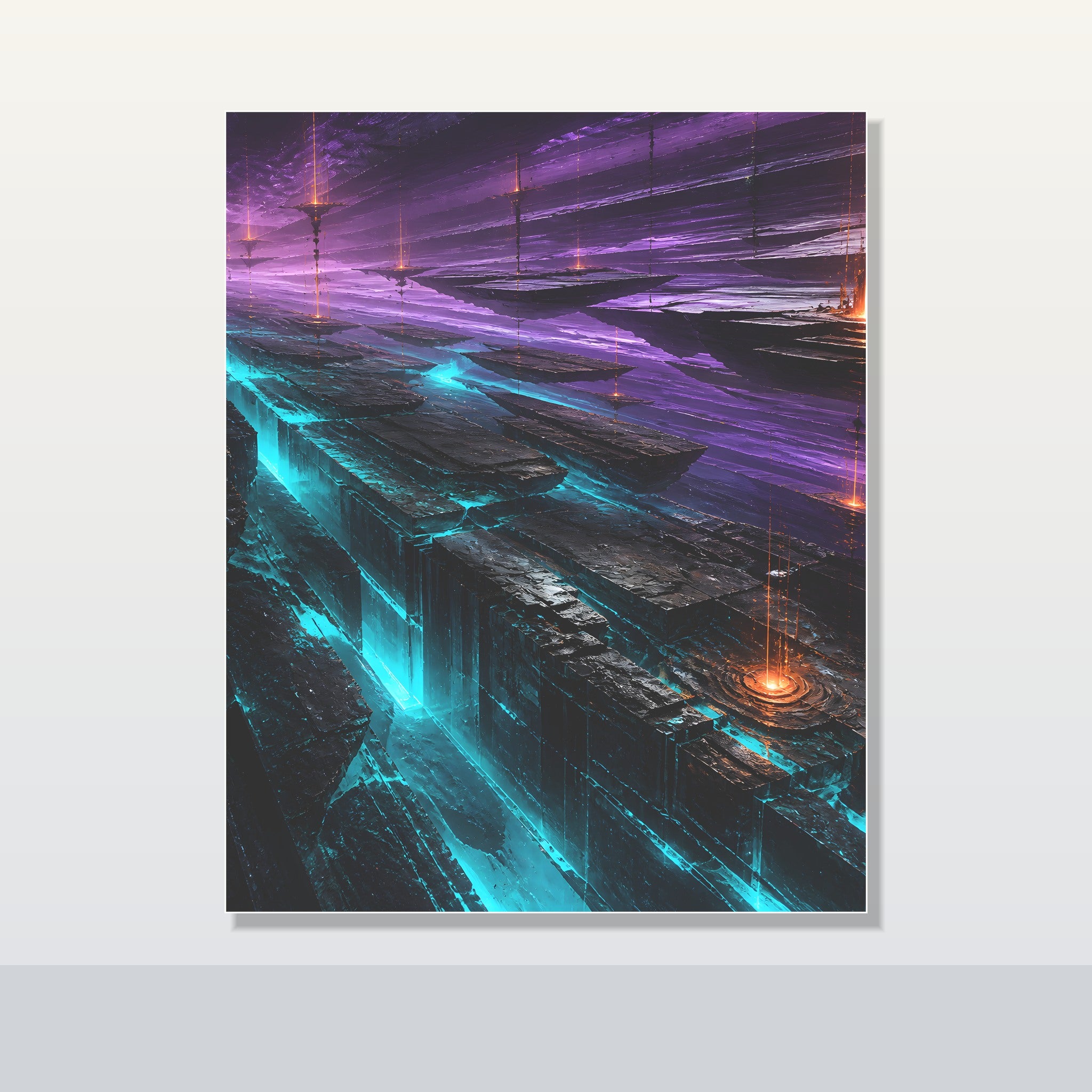 Substrate Meridian original KOSVYRE poster shown on a clean unframed display