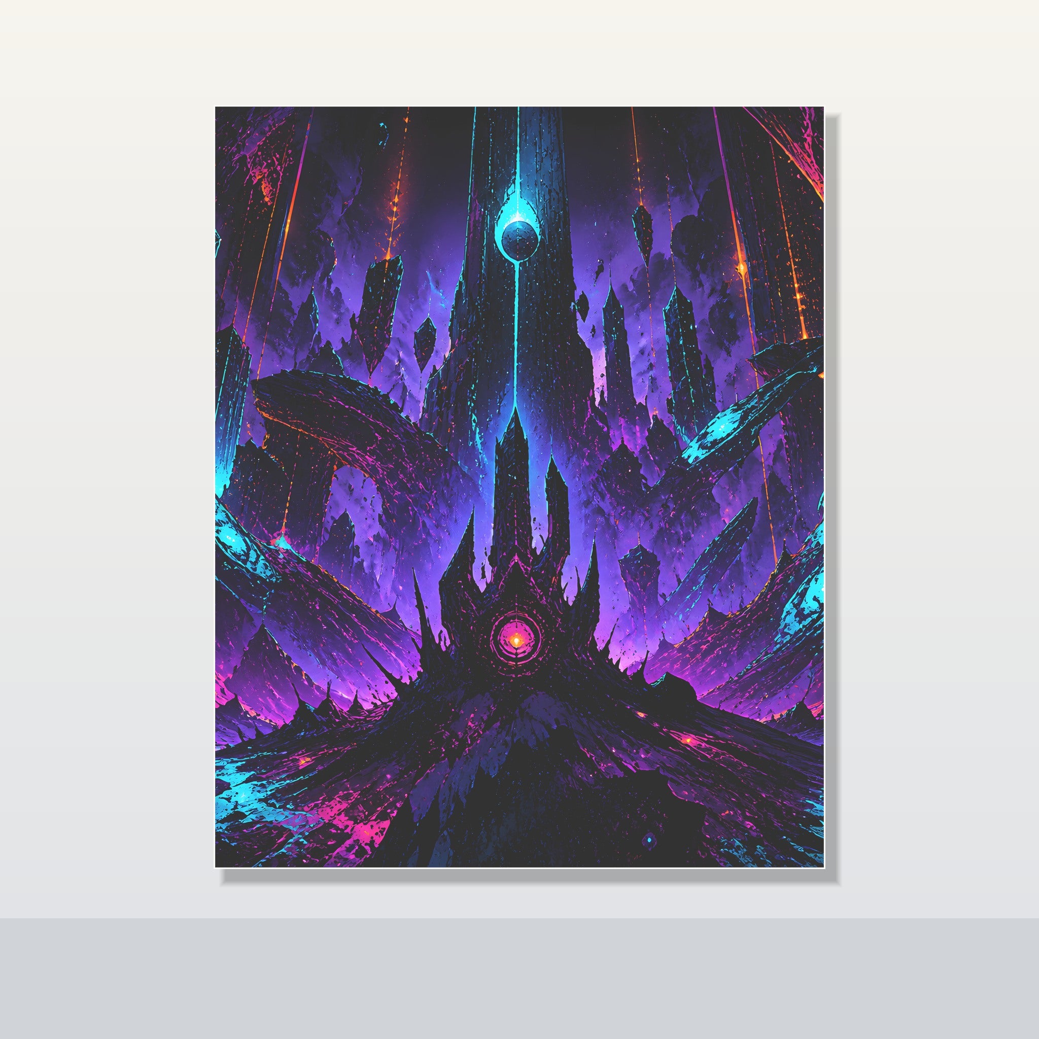 Terminal Bloom original KOSVYRE poster shown on a clean unframed display