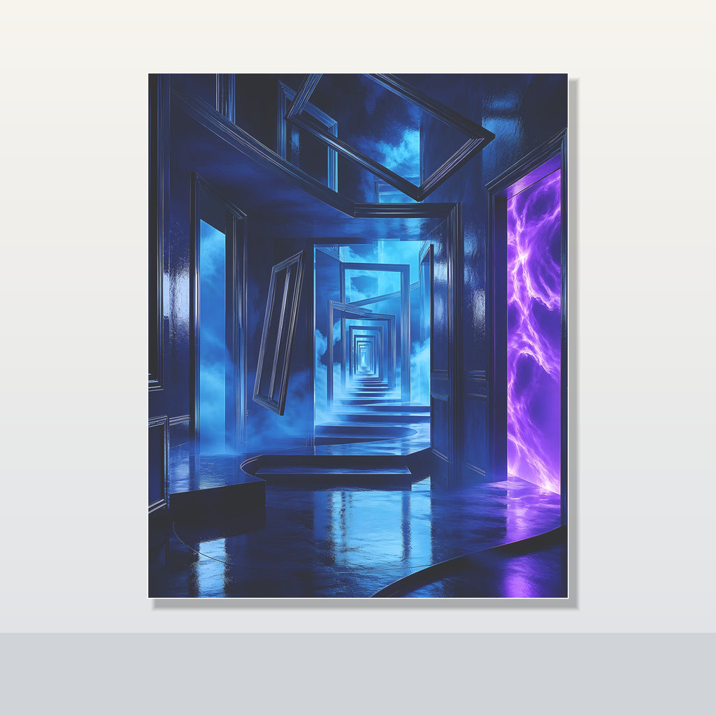 The Last Blue Corridor original KOSVYRE poster shown on a clean unframed display