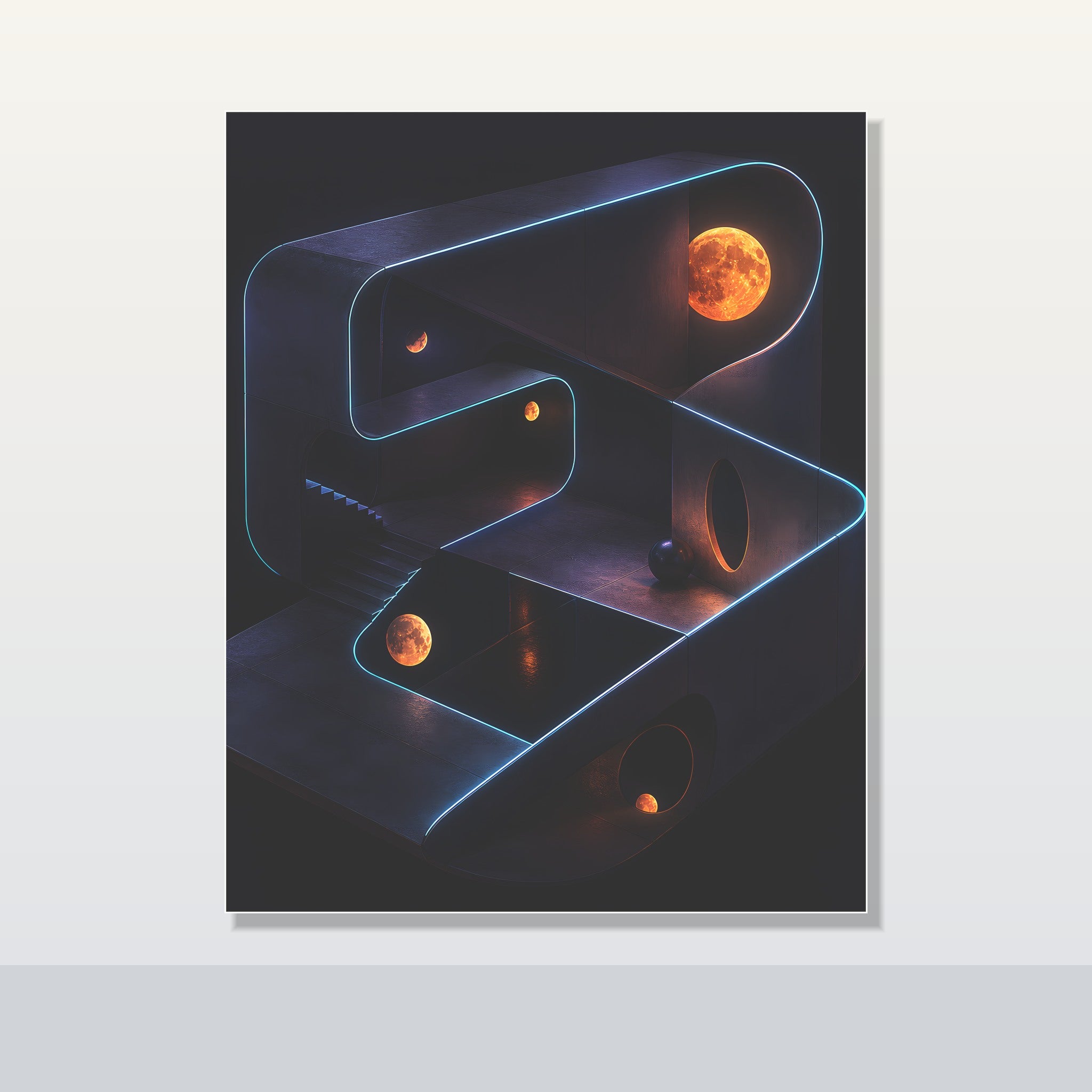 The Room That Folds original KOSVYRE poster shown on a clean unframed display
