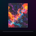 Thermal Bloom Relay original KOSVYRE poster displayed in a dark psychedelic gallery setting