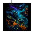 Tidal Syntax Basin original KOSVYRE art print displayed with binder clips