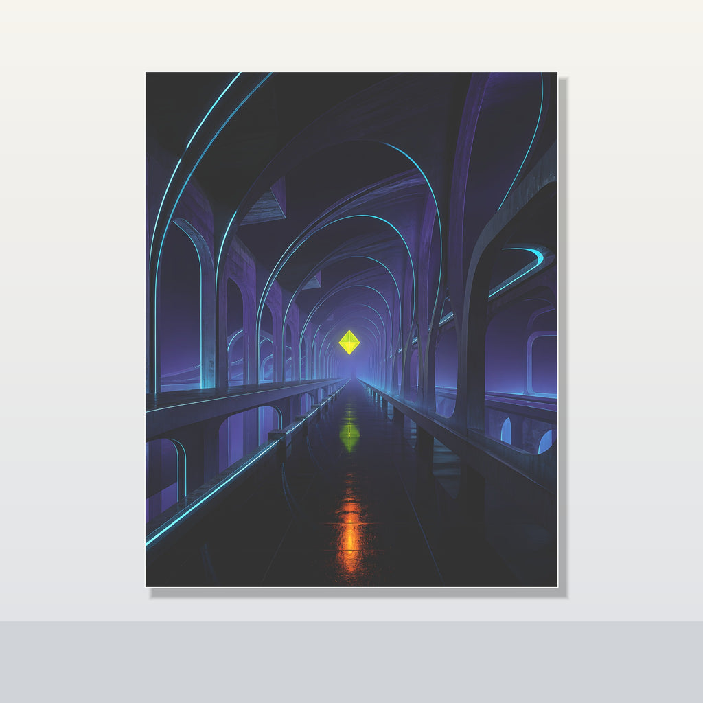 Transit of Zero original KOSVYRE poster shown on a clean unframed display
