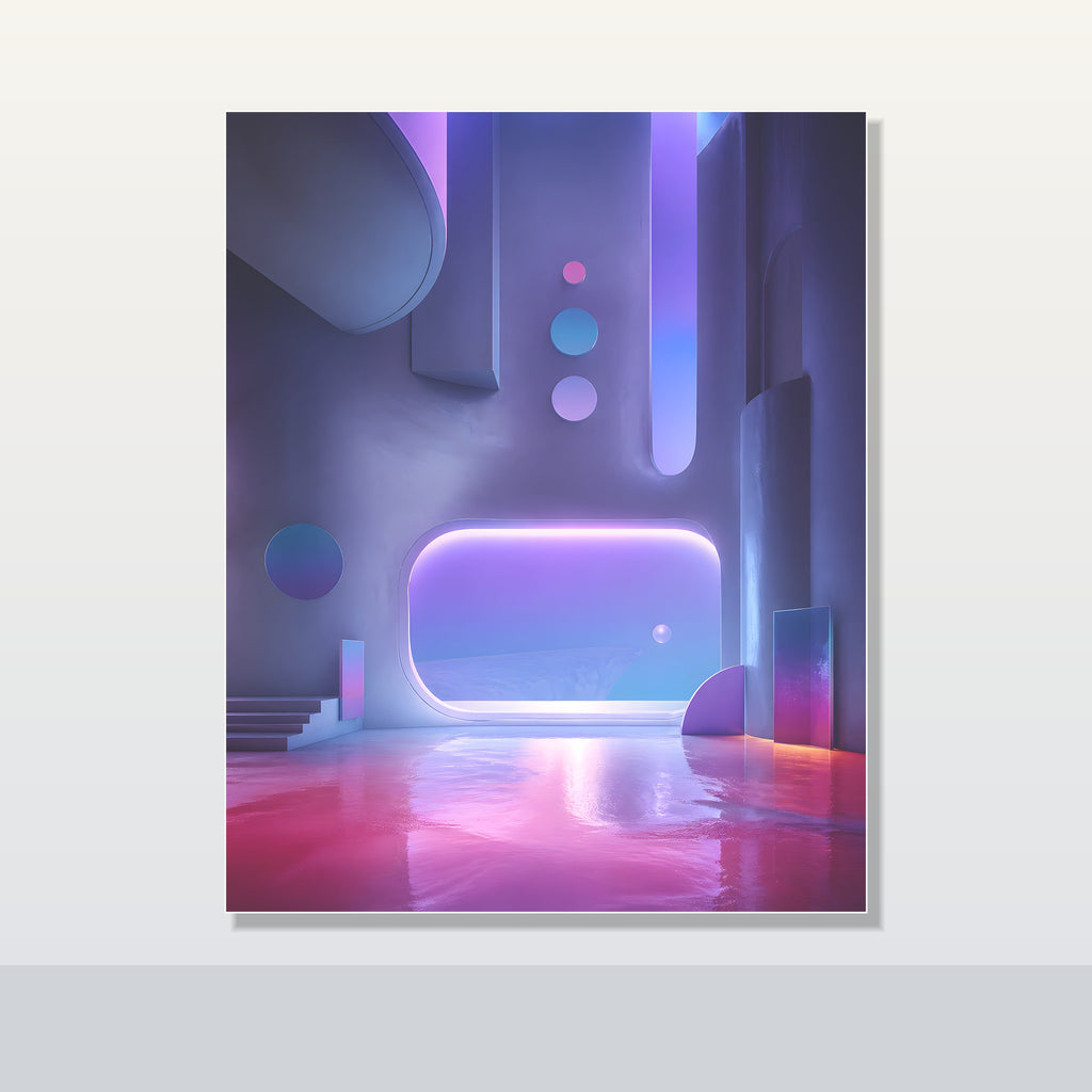 Ultraviolet Dream Terminal original KOSVYRE poster shown on a clean unframed display