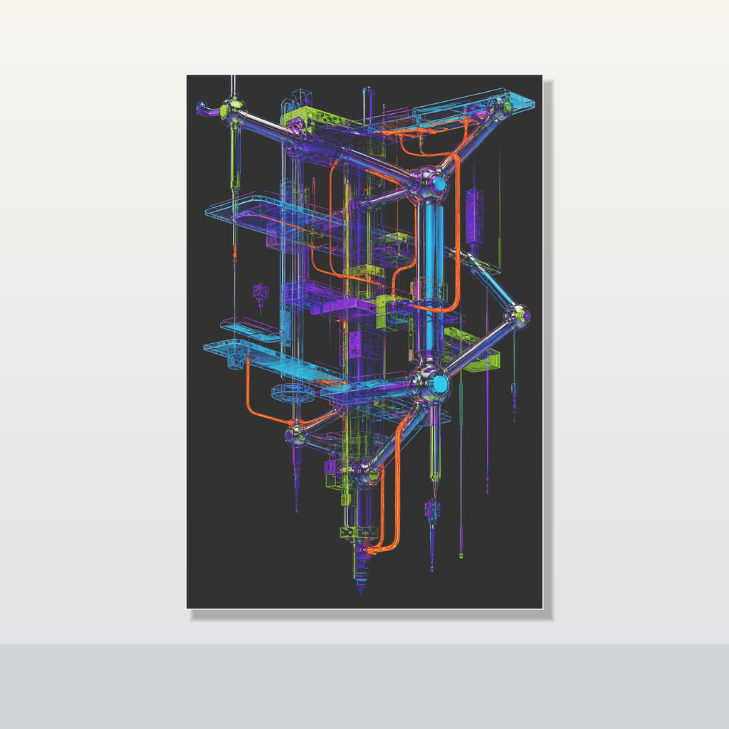 Ultraviolet Scaffold original KOSVYRE poster shown on a clean unframed display