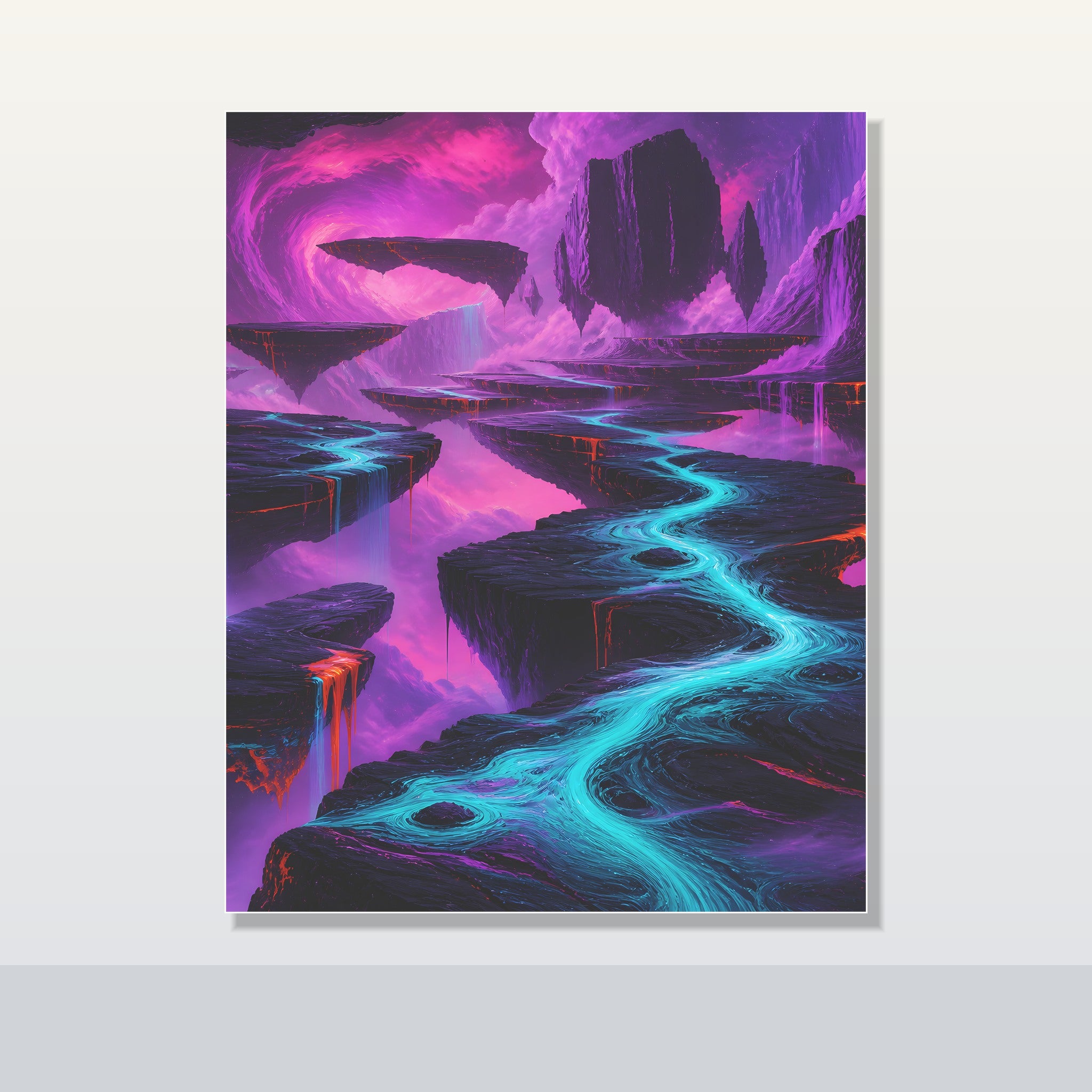 Ultraviolet Tectonic Garden original KOSVYRE poster shown on a clean unframed display