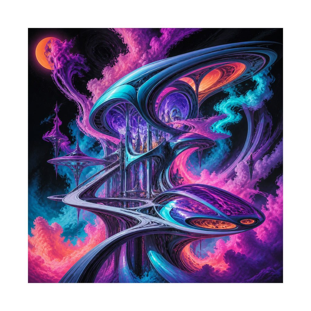Vapor Arc Annex original KOSVYRE art print shown on a clean white display