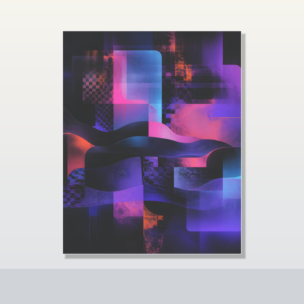 Velvet Static Memory original KOSVYRE poster shown on a clean unframed display