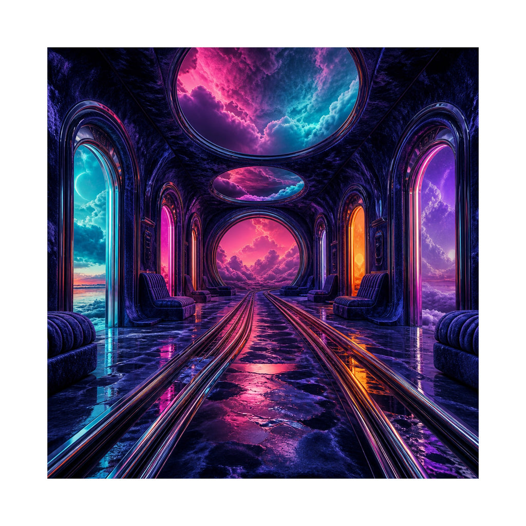 Velvet Transit original KOSVYRE art print shown on a clean white display