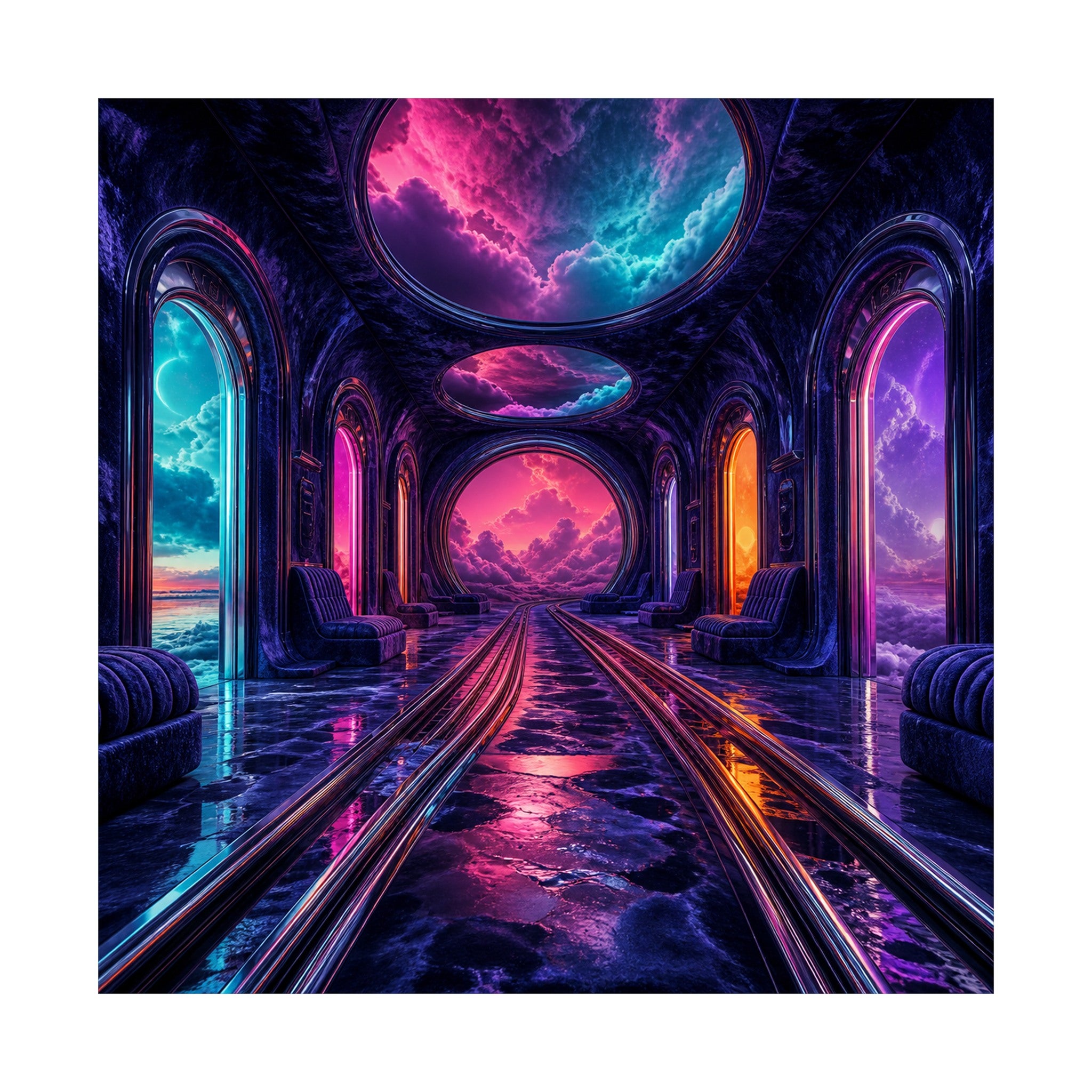 Velvet Transit original KOSVYRE art print shown on a clean white display