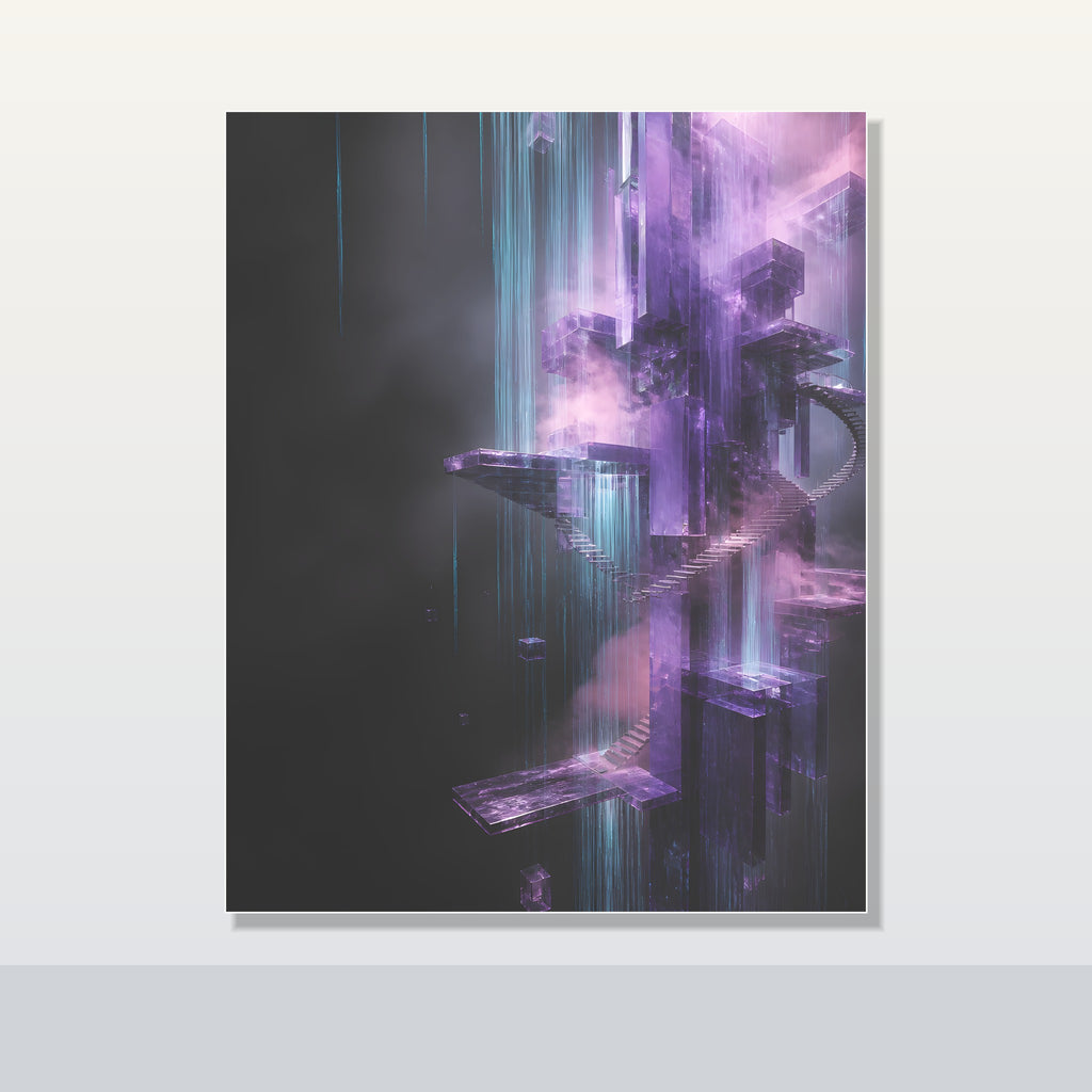 Violet Archive of Rain original KOSVYRE poster shown on a clean unframed display
