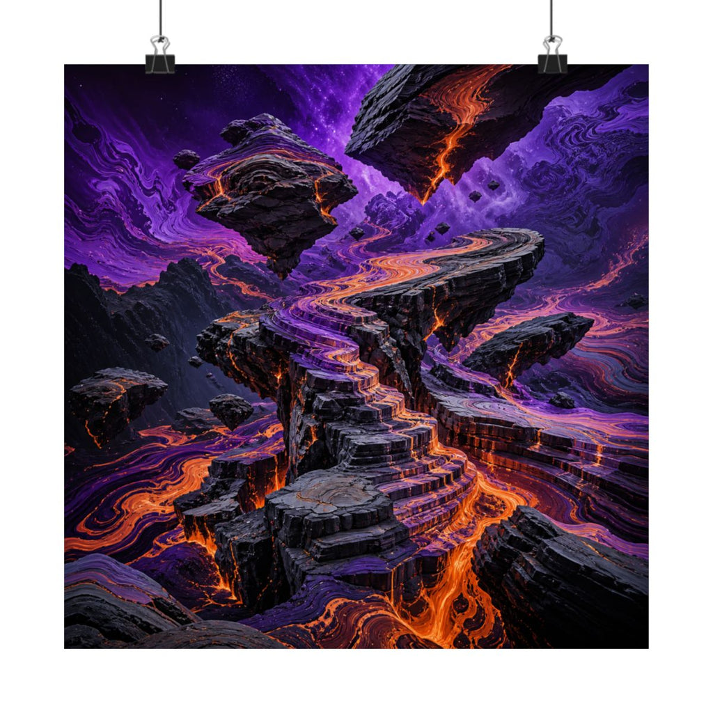 Twin Horizon Error KOSVYRE art print product mockup, alternate front view