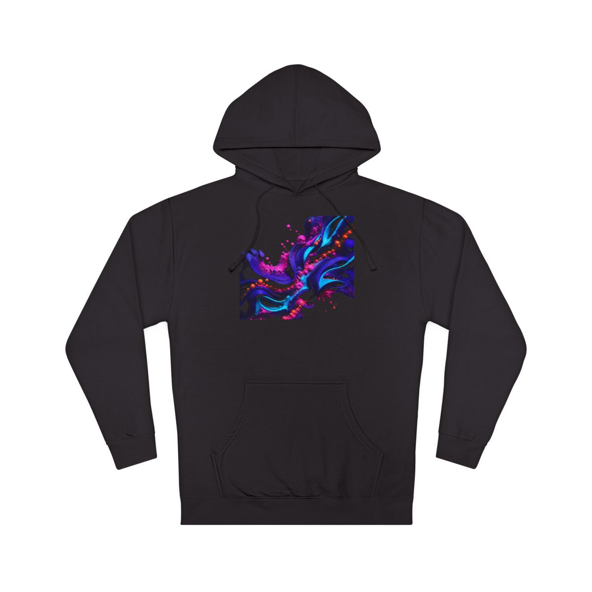 Ultraviolet Clay Signal KOSVYRE hoodie product mockup, front view