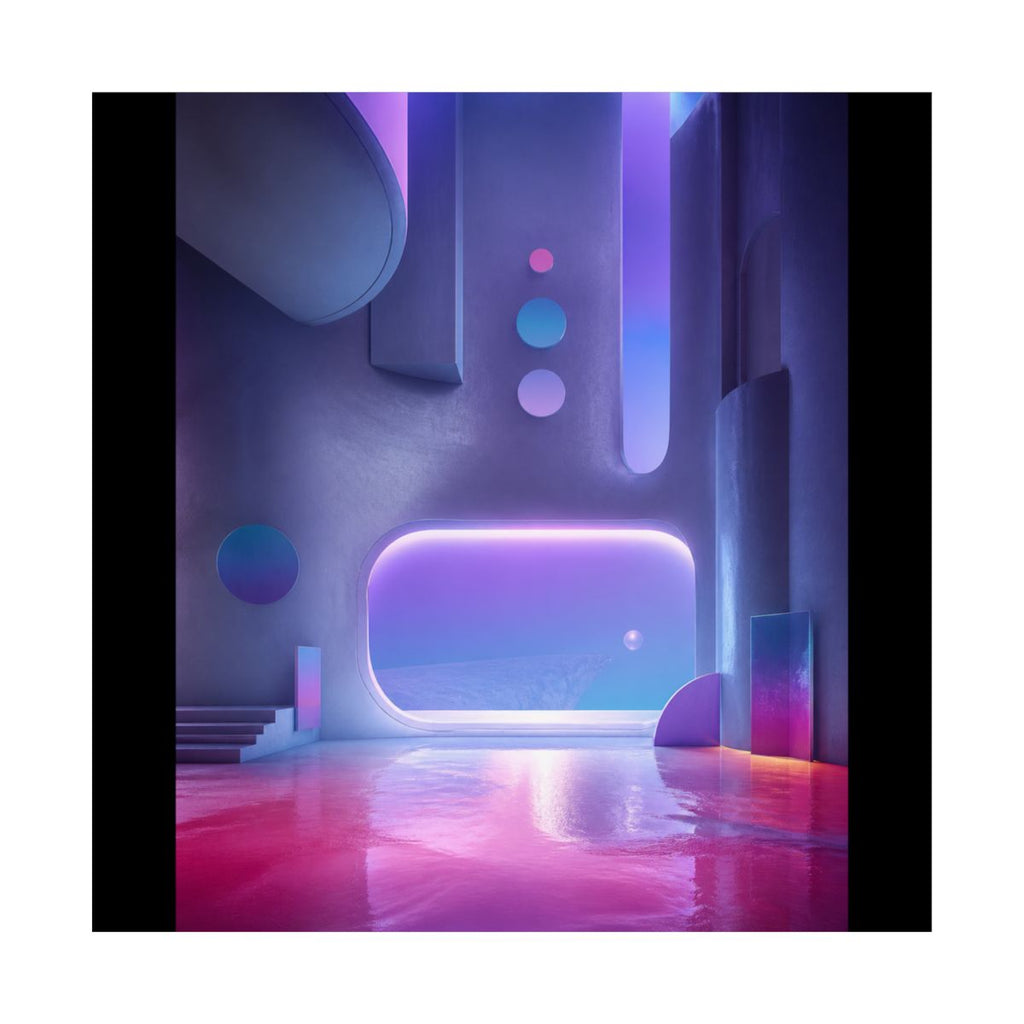 Ultraviolet Dream Terminal KOSVYRE art print product mockup, front view