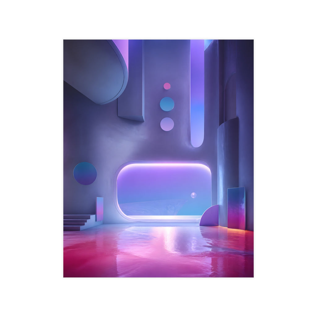 Ultraviolet Dream Terminal KOSVYRE poster product mockup, front view