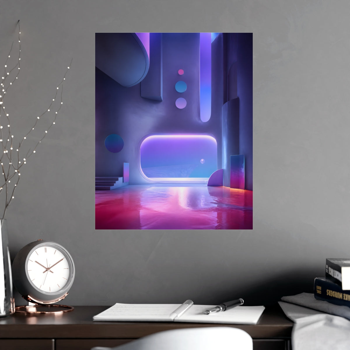 Ultraviolet Dream Terminal KOSVYRE poster product mockup, alternate view