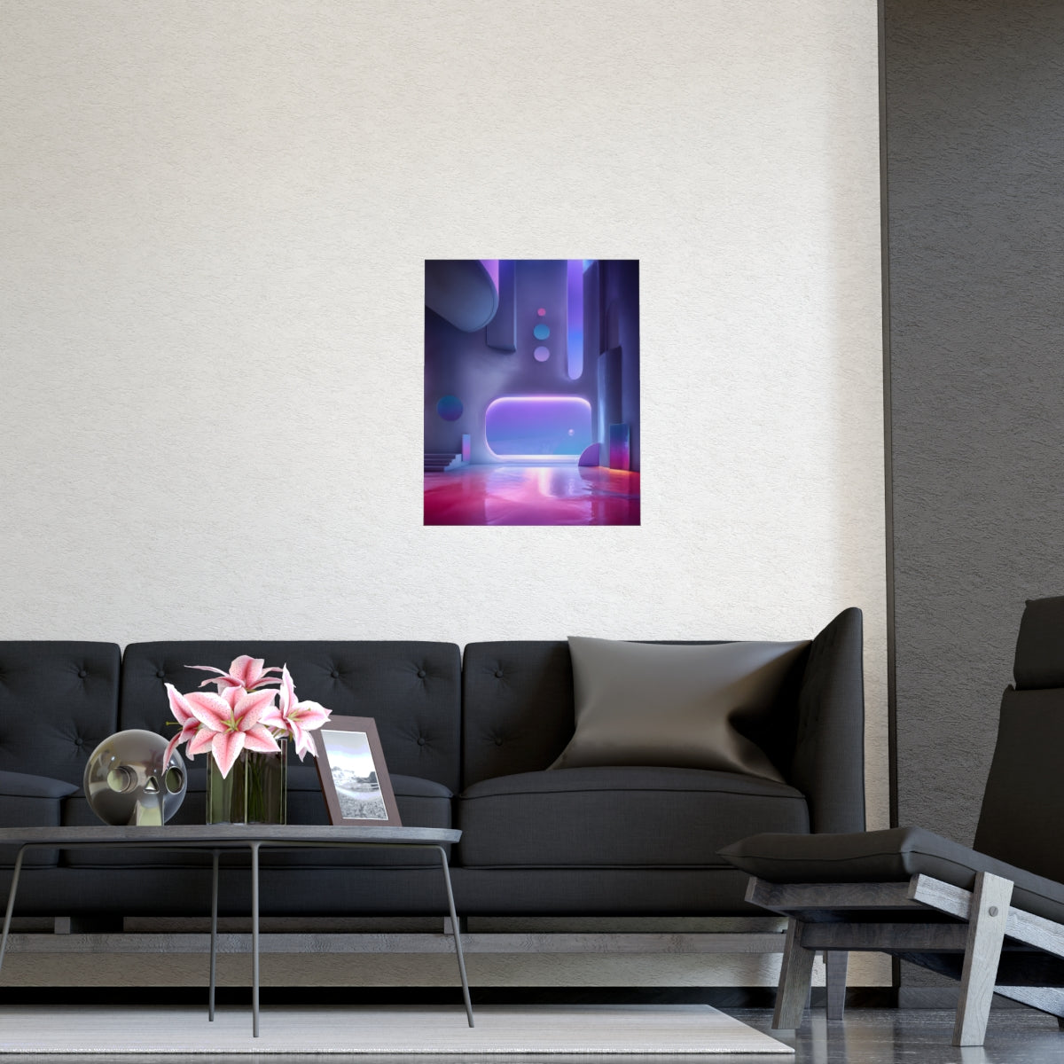 Ultraviolet Dream Terminal KOSVYRE poster product mockup, detail view