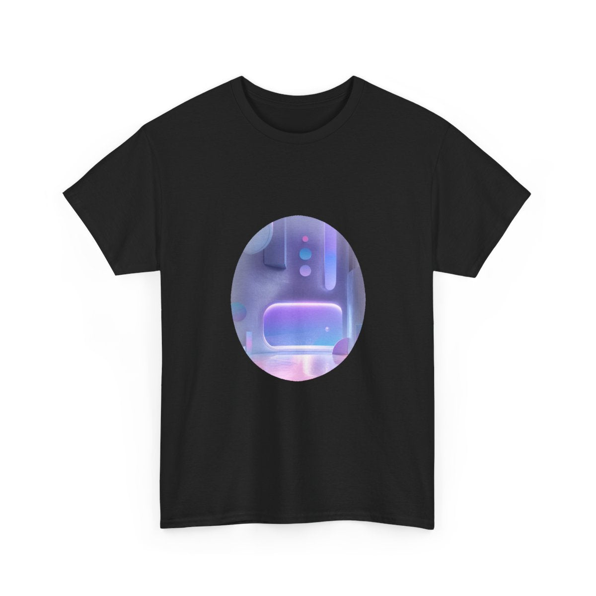 Ultraviolet Dream Terminal KOSVYRE graphic tee product mockup, alternate front view