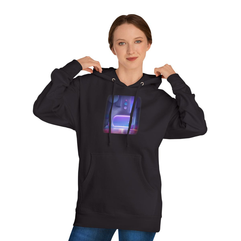 Ultraviolet Dream Terminal KOSVYRE hoodie product mockup, person 1 front view
