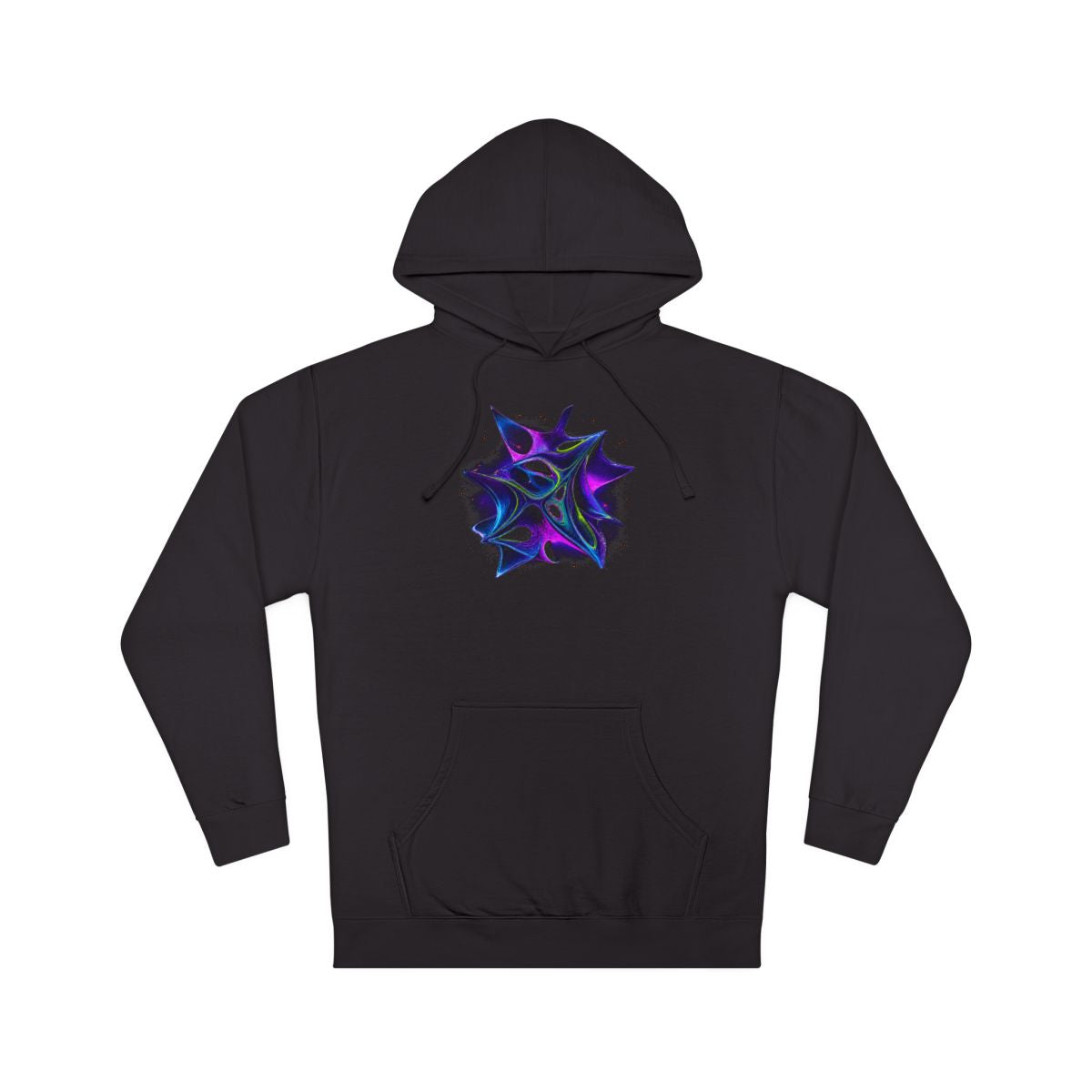 Ultraviolet Fauna KOSVYRE hoodie product mockup, front view