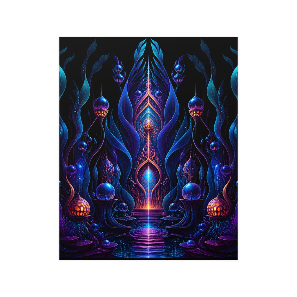 Ultraviolet Kelp Cathedral KOSVYRE poster product mockup, front view