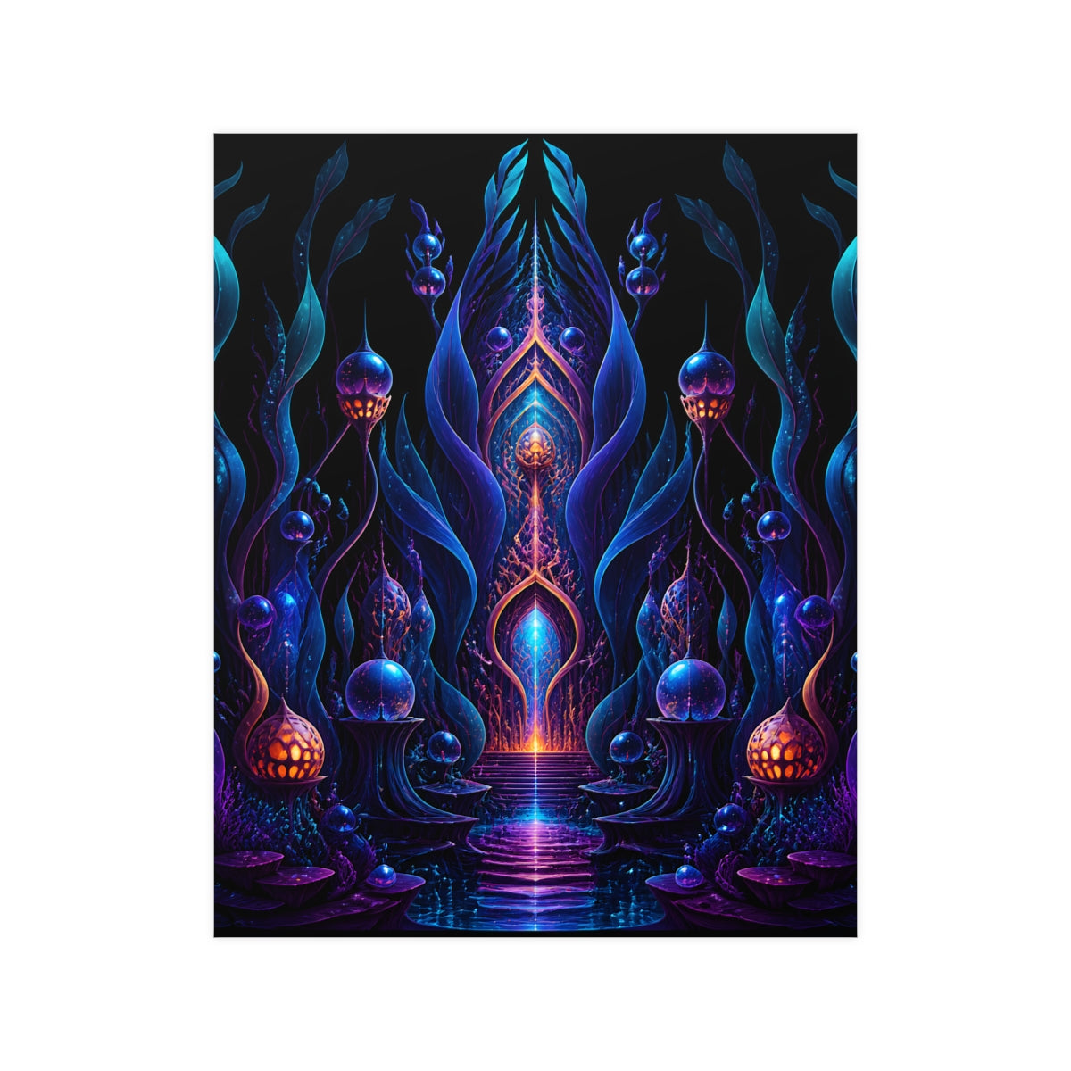Ultraviolet Kelp Cathedral KOSVYRE poster product mockup, front view