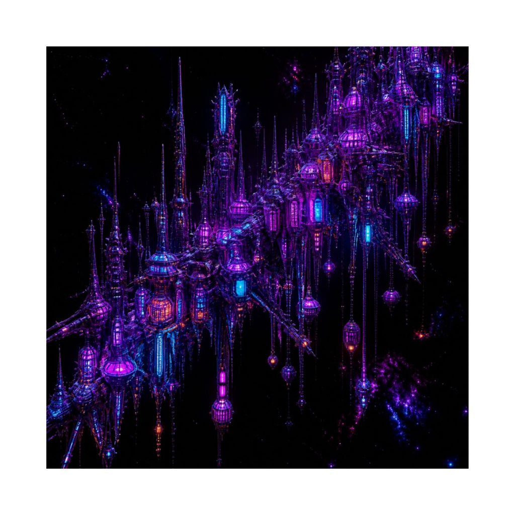 Ultraviolet Rookery KOSVYRE art print product mockup, front view