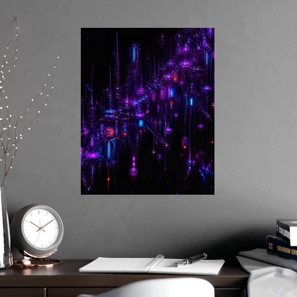 Ultraviolet Rookery KOSVYRE poster product mockup, alternate view