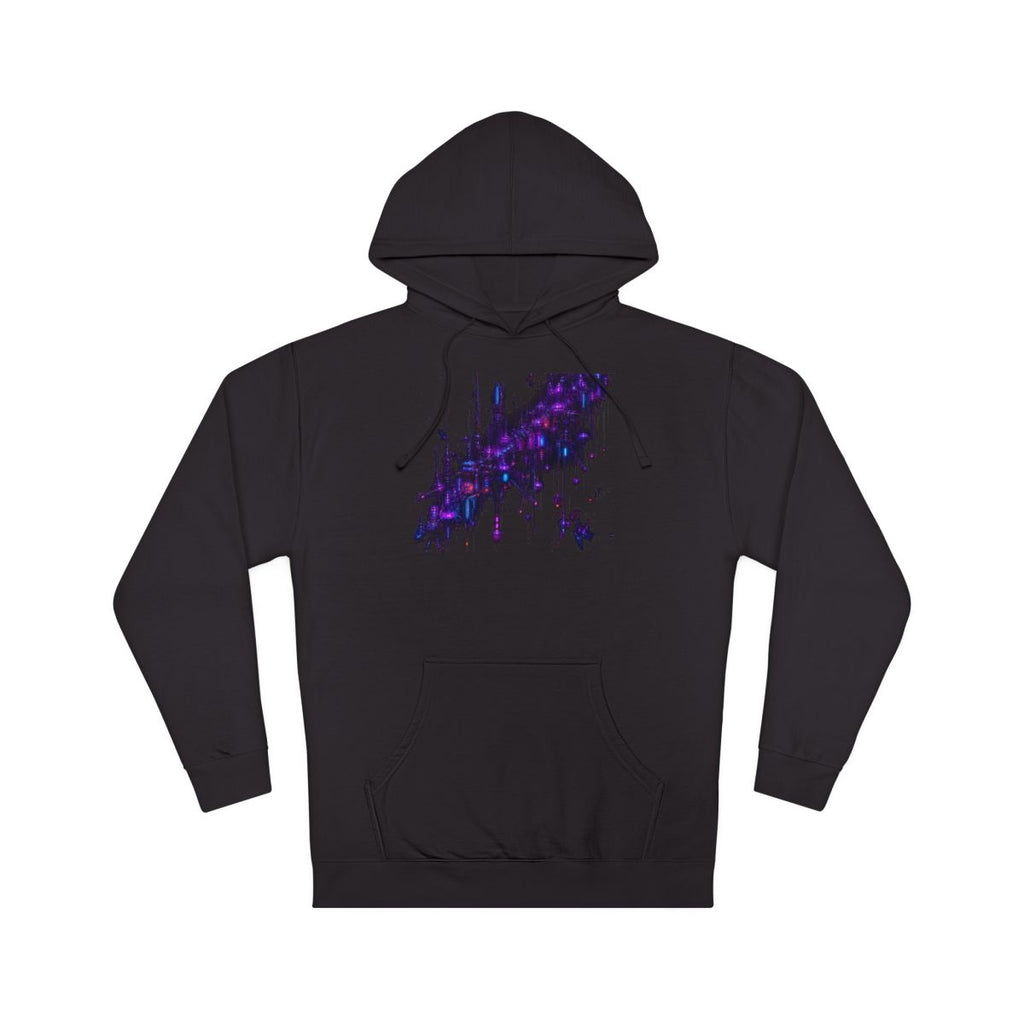 Ultraviolet Rookery KOSVYRE hoodie product mockup, front view