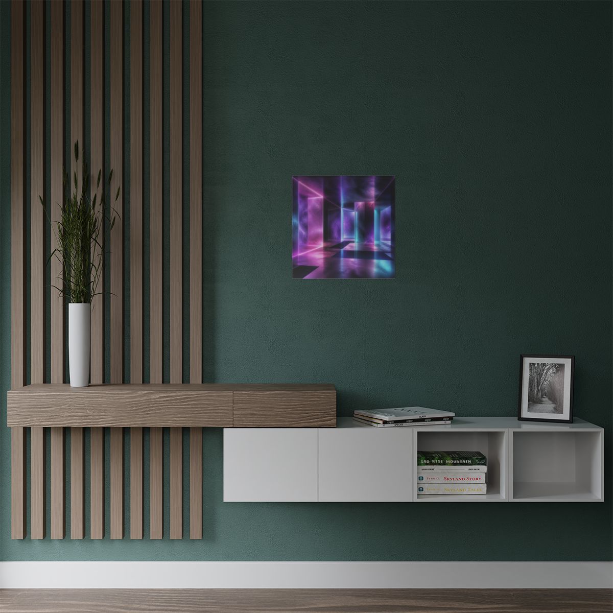 Ultraviolet Waiting Room KOSVYRE art print product mockup, alternate view