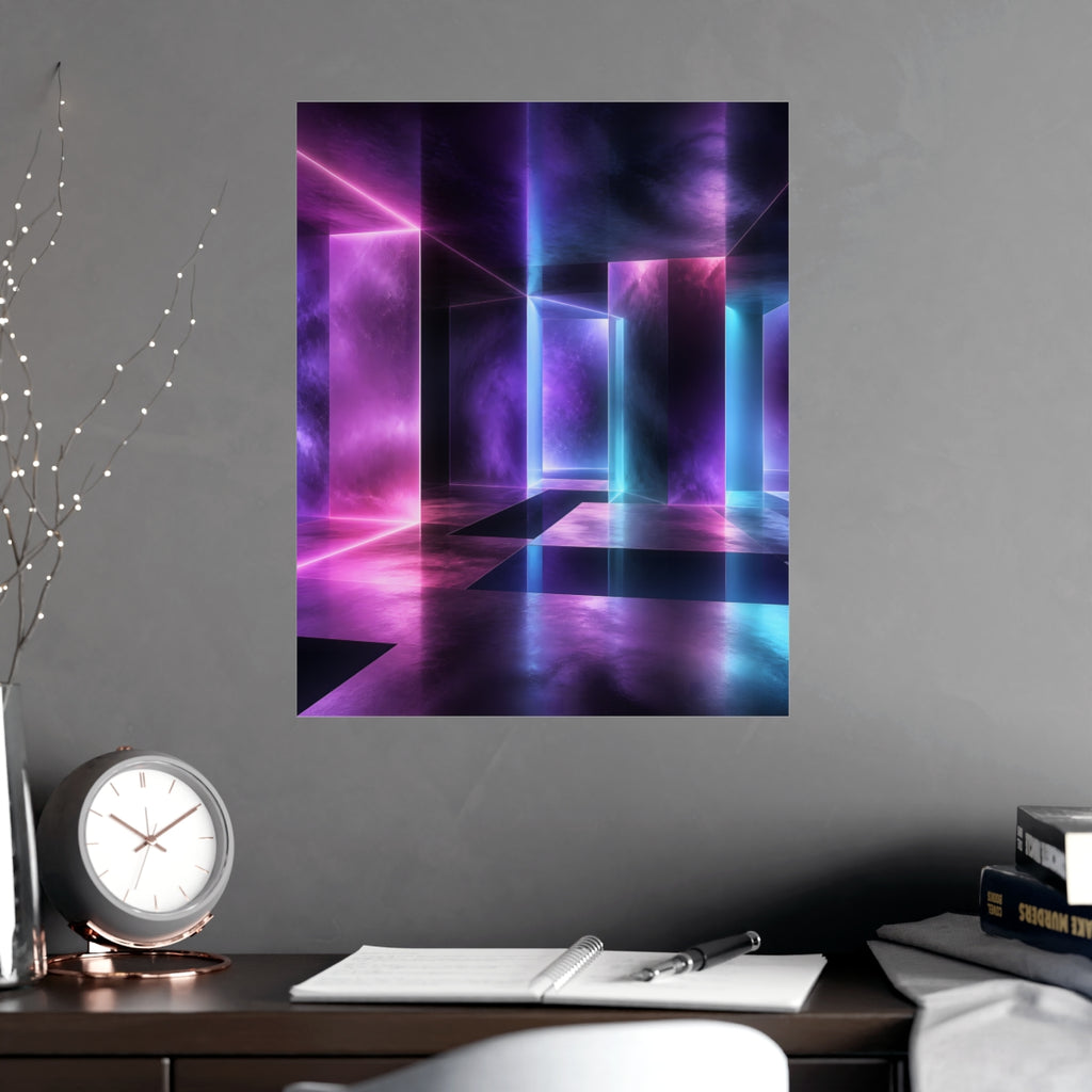 Ultraviolet Waiting Room KOSVYRE poster product mockup, alternate view