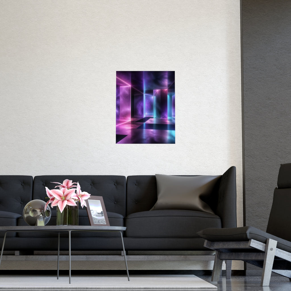 Ultraviolet Waiting Room KOSVYRE poster product mockup, detail view