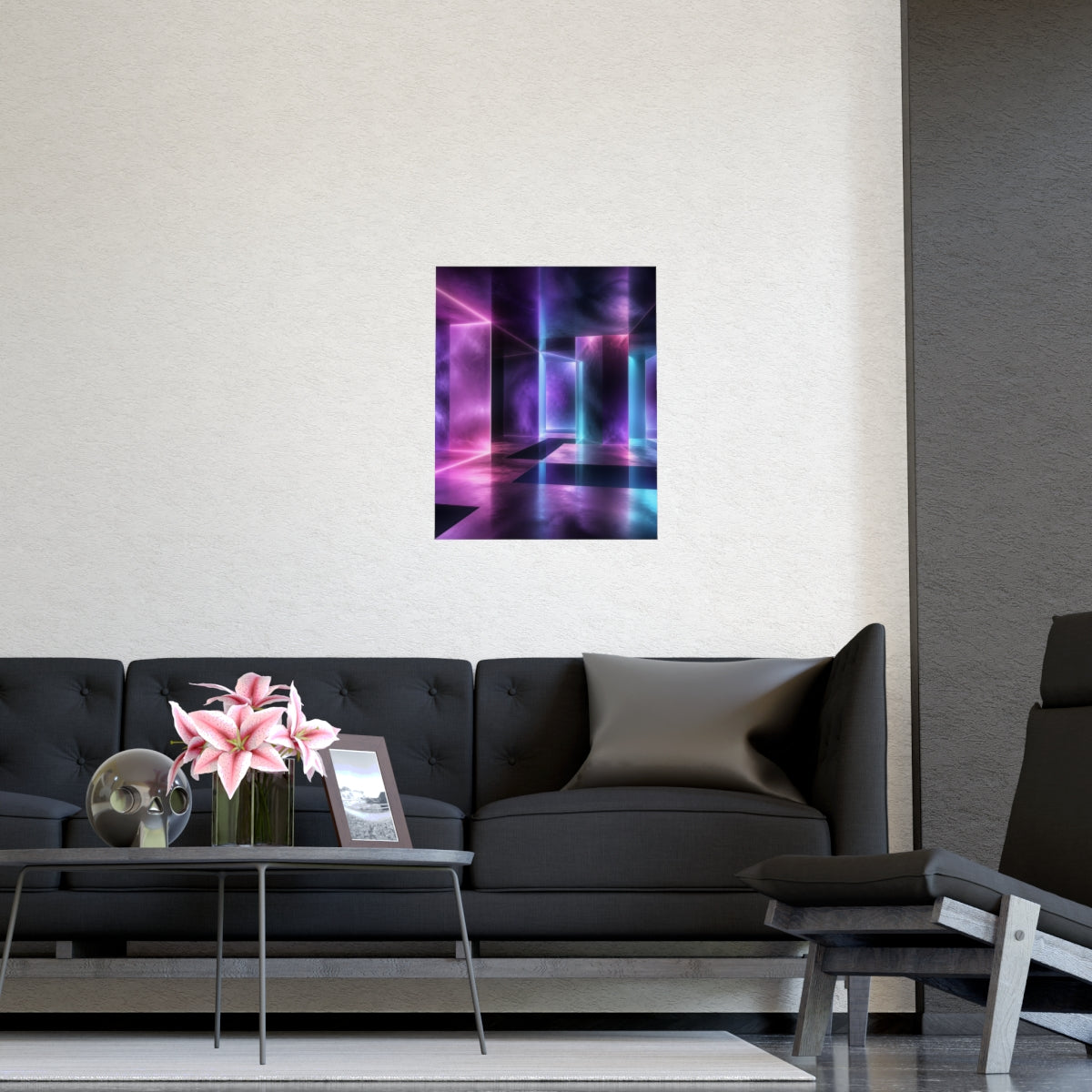 Ultraviolet Waiting Room KOSVYRE poster product mockup, detail view