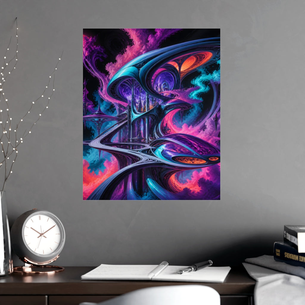Vapor Arc Annex KOSVYRE poster product mockup, alternate view