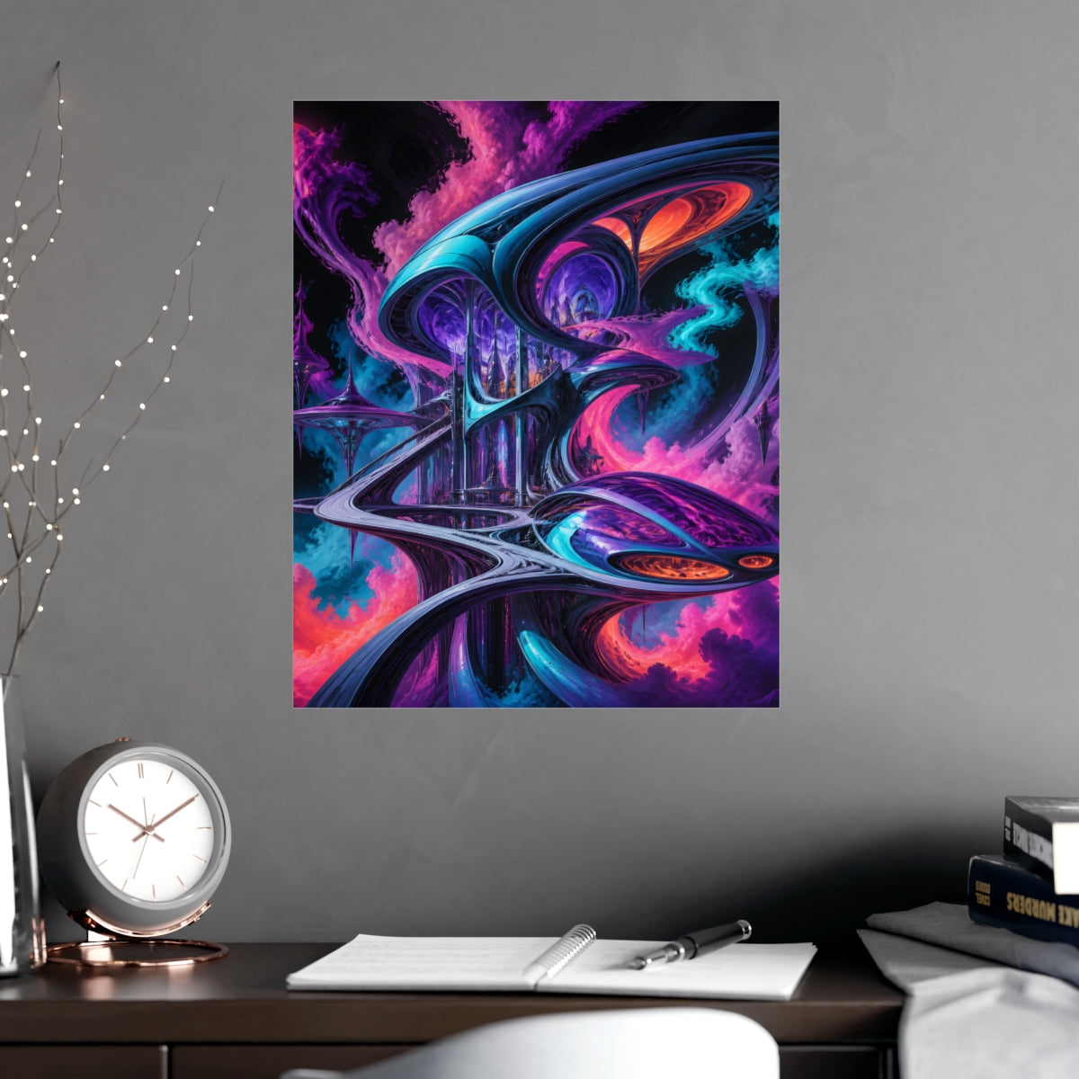 Vapor Arc Annex KOSVYRE poster product mockup, alternate view