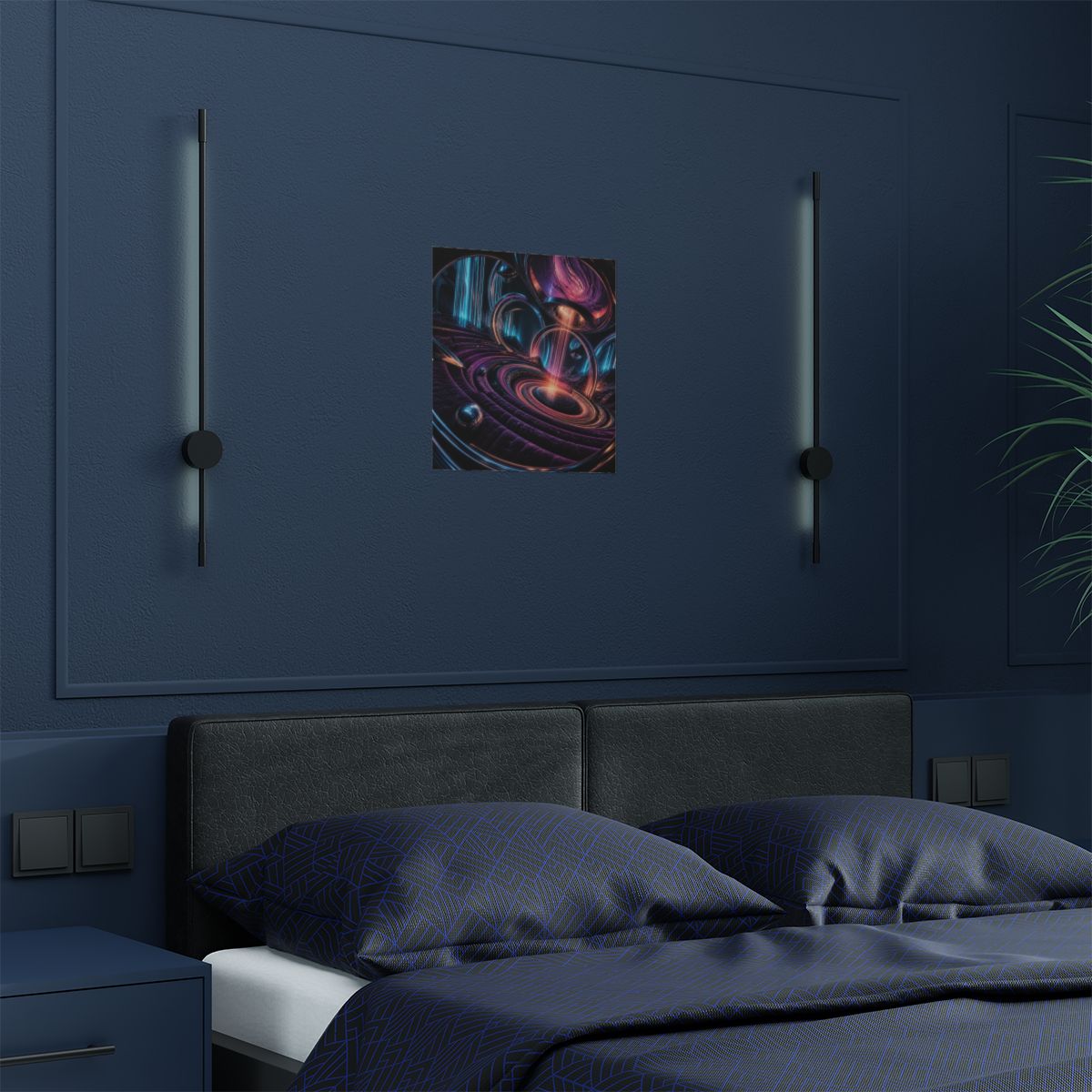 Velvet Circuit Amphitheater KOSVYRE art print product mockup, detail view